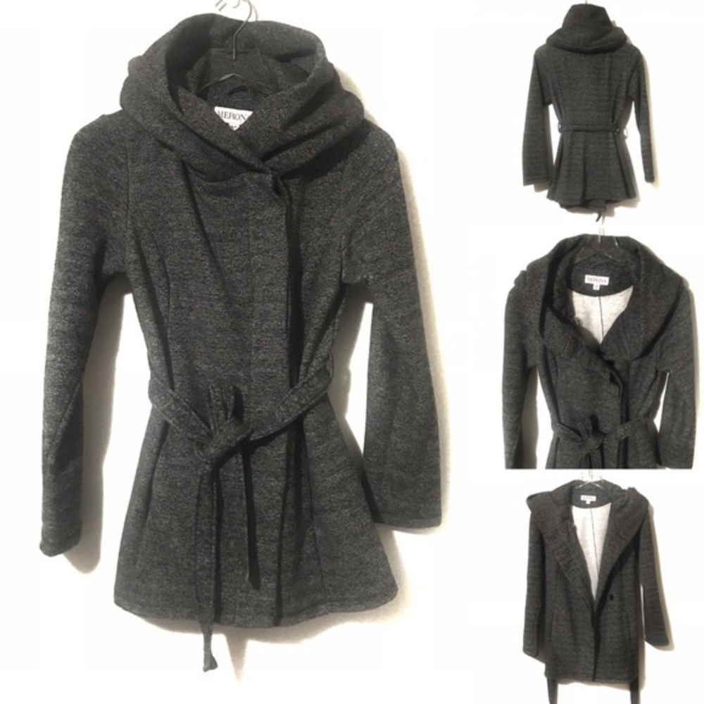 Merona Brand Charcoal Grey Hooded Sweatshirt